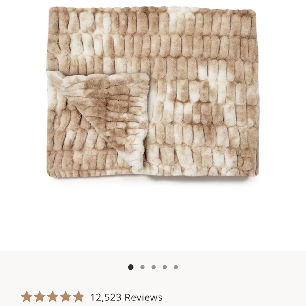 Lola Cream Fleece Blanket